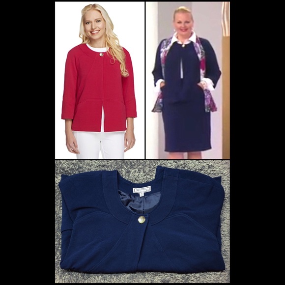 George Simonton Jackets & Blazers - ❌SOLD❌George Simonton Lined Knit Jacket Top Button